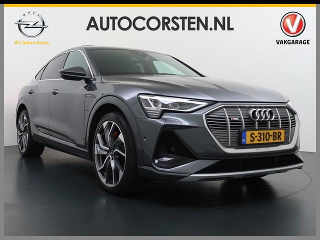 Audi e-tron Sportback 55 Quattro 408PK S-Line Edition 95kWh Panoramadak Adap.Cruise Camera Leder+Verwarmd B&O-Audio Elek.Stoelen Memory Navi Apple Carplay Android Auto SOH 91% AWD Lmv 22" Elek.Achterklep Privacy Glas Isofix 4WD Origineel Nederlandse Auto