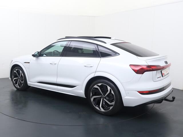Audi e-tron Sportback S quattro 95 kWh | 503 PK | SoH 100% | Trekhaak | Panoramadak | Top View 360° | Head-up display | Luchtvering |