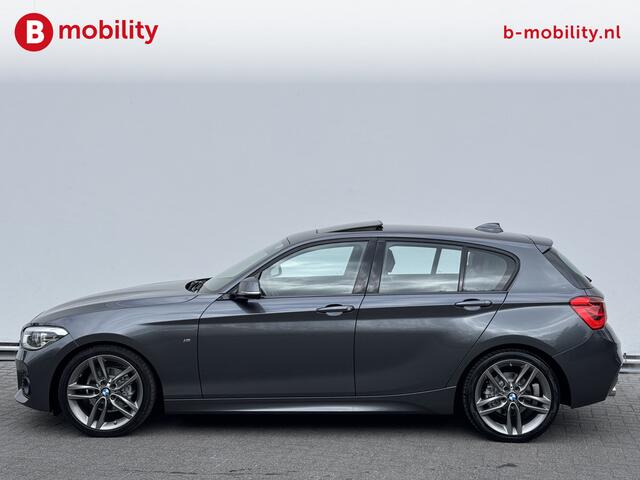 BMW 1-SERIE 118i High Executive M-Sport Apple CarPlay | Schuif/Kanteldak | HIFI | DAB | Leer