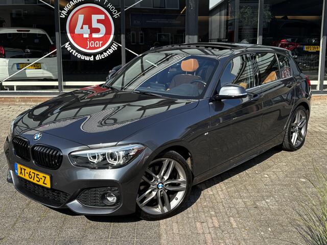 BMW 1-SERIE 120i High Executive M-Sport Schuifkanteldak Leder Automaat Apple carplay LED 18 Inch