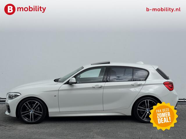 BMW 1-SERIE 118i High Executive M-Sport Automaat Schuif/Kanteldak Trekhaak | Apple CarPlay | Achteruitrijcamera | Leer | Navigatie Professional | Achteruitrijcamera | Sportstoelen | Lichtpakket | Parkassist | DAB | Hifi System | Draadloos laden