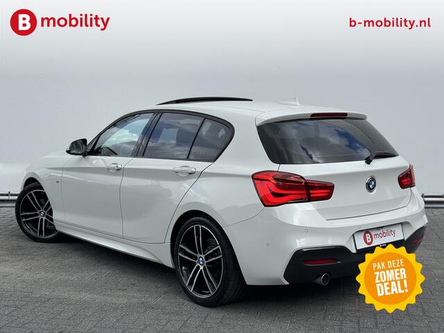 BMW 1-SERIE 118i High Executive M-Sport Automaat Schuif/Kanteldak Trekhaak | Apple CarPlay | Achteruitrijcamera | Leer | Navigatie Professional | Achteruitrijcamera | Sportstoelen | Lichtpakket | Parkassist | DAB | Hifi System | Draadloos laden