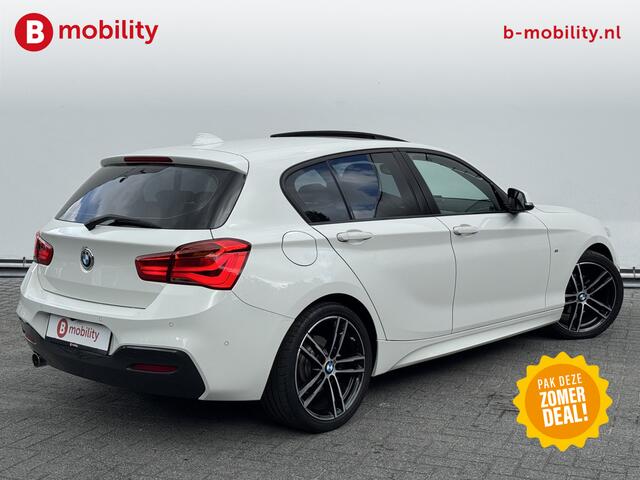 BMW 1-SERIE 118i High Executive M-Sport Automaat Schuif/Kanteldak Trekhaak | Apple CarPlay | Achteruitrijcamera | Leer | Navigatie Professional | Achteruitrijcamera | Sportstoelen | Lichtpakket | Parkassist | DAB | Hifi System | Draadloos laden