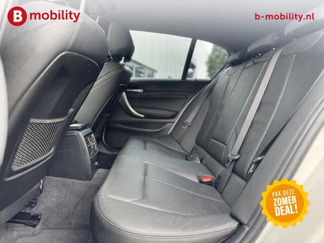 BMW 1-SERIE 118i High Executive M-Sport Automaat Schuif/Kanteldak Trekhaak | Apple CarPlay | Achteruitrijcamera | Leer | Navigatie Professional | Achteruitrijcamera | Sportstoelen | Lichtpakket | Parkassist | DAB | Hifi System | Draadloos laden
