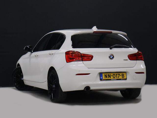 BMW 1-SERIE 118i High Executive [SCHUIFKANTELDAK, STOELVERWARMING, BLUETOOTH, CRUISE, PDC V+A, LED, VOL LEDER, NAVIGATIE, NIEUWSTAAT]
