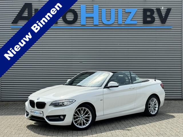 BMW 2-SERIE Cabrio 218i Executive Sport Line Leer Navigatie PDC Xenon Climate Control Stuurverwarming Stoelverwarming