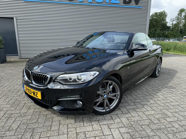 BMW 2-SERIE Cabrio 218i High Executive M Sport 18 inch Xenon Lederen interieur PDC Navigatie Stuurverwarming Stoelverwarming 18 Inch