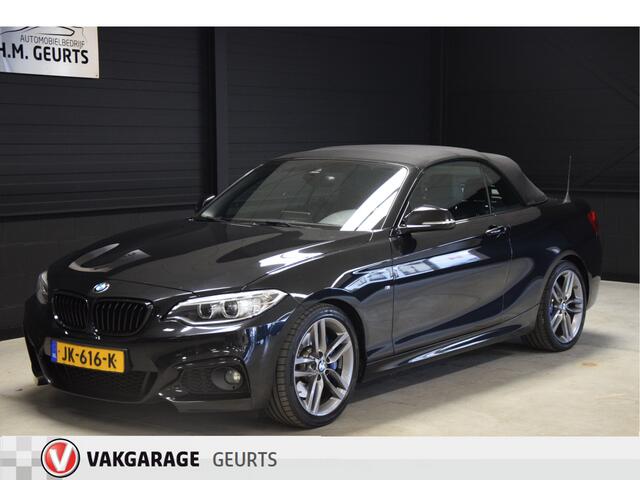 BMW 2-SERIE Cabrio 220i M Sport Automaat Leder Groot Navi Clima Xenon 18inch Zeer mooi!