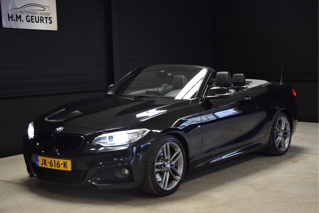 BMW 2-SERIE Cabrio 220i M Sport Automaat Leder Groot Navi Clima Xenon 18inch Zeer mooi!