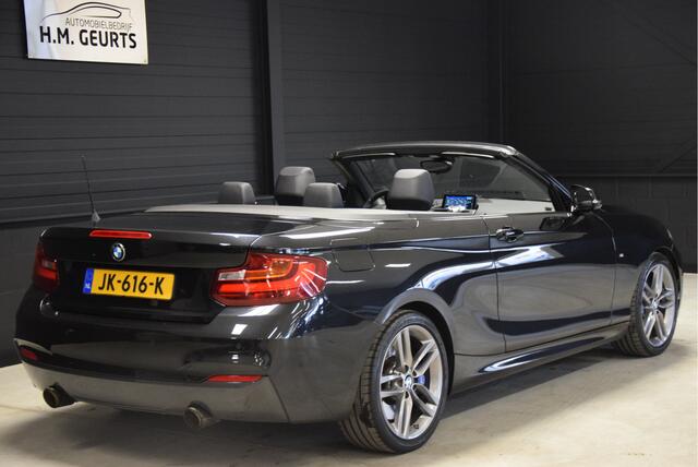BMW 2-SERIE Cabrio 220i M Sport Automaat Leder Groot Navi Clima Xenon 18inch Zeer mooi!