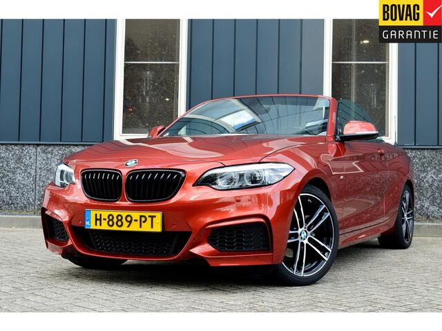 BMW 2-SERIE Cabrio 218i M-Sport High Executive Edition Rijklaarprijs-Garantie Navigatie Leder Sport interieur led camera windscherm