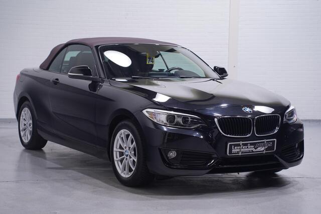 BMW 2-SERIE Cabrio 218i High Executive navigatie-Full sattelbraun leder Bi-xenon Led PDC v+a stoelverwarming windscherm