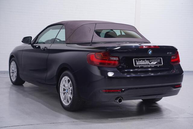 BMW 2-SERIE Cabrio 218i High Executive navigatie-Full sattelbraun leder Bi-xenon Led PDC v+a stoelverwarming windscherm