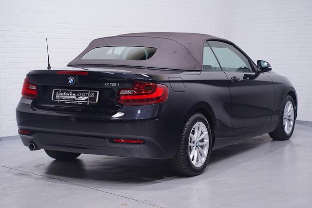 BMW 2-SERIE Cabrio 218i High Executive navigatie-Full sattelbraun leder Bi-xenon Led PDC v+a stoelverwarming windscherm
