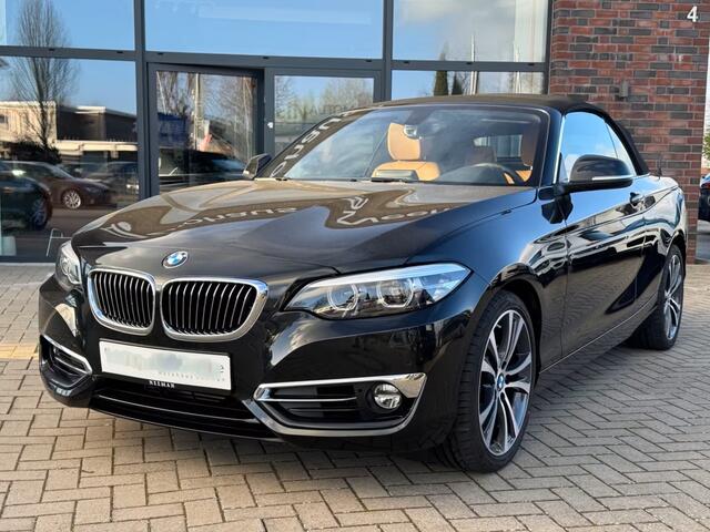BMW 2-SERIE Cabrio 218iA LUXURY ** LED, LEDER, APPLE/ANDROID, HiFi, 18-inch LMV, 2-zone AIRCO ** 2e EIG - Slechts 58.638km ** ** INFORMEER OOK NAAR ONZE AANTREKKELIJKE FINANCIAL-LEASE TARIEVEN **