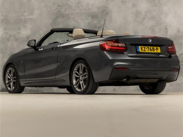 BMW 2-SERIE 218i M Sport High Executive Automaat (GROOT NAVI, M PAKKET, DEALER ONDERHOUDEN, LEDER, STOELVERWARMING, SPORTSTOELEN, WINDSCHERM, XENON, NIEUWE APK, NIEUWSTAAT)