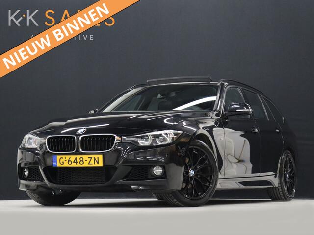 BMW 3-SERIE Touring 318i M Sport [SCHUIFKANTELDAK, STOELVERWARMING, CRUISE CONTROL, ELEKTRISCHE ACHTERKLEP, PDC ACHTER, VOL LEDER, M- STUUR, LED, NAVIGATIE, NIEUWSTAAT]