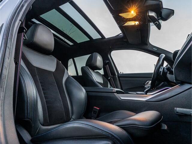 BMW 3-SERIE Touring 330e xDrive High Exe M-Sport PANO LASER HARMAN KARDON HUD TREKHAAK CAMERA 19 INCH BOMVOL!!