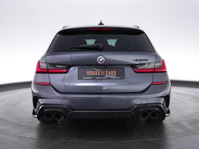 BMW 3-SERIE Touring M340i xDrive High Executive |M-sport|dealer onderhouden|Concaver 19"|carbon splitterset|panoramadak|Harman & Kardon|HUD|memory|360 camera|M-sportstoelen|Apple Carplay|blind spot|