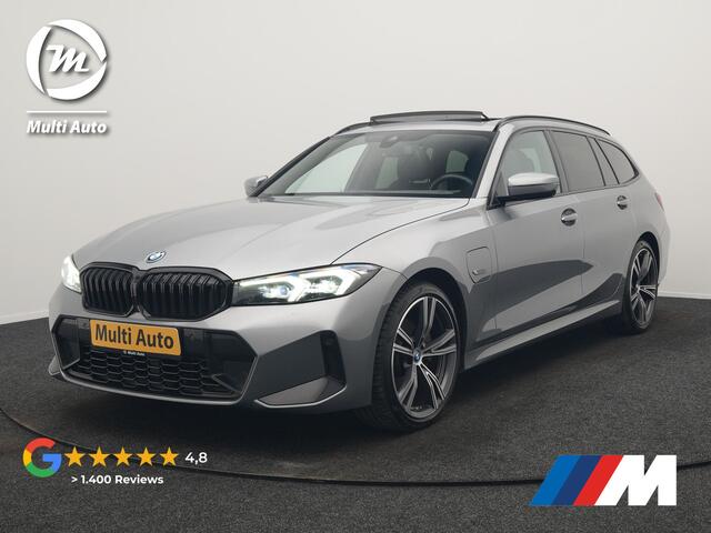 BMW 3-SERIE Touring 330e M Sport FACELIFT Plug In Hybrid 293pk Dealer O.H. PHEV | Trekhaak Af Fabriek | Panodak | Harman / Kardon | Sfeerverlichting | Sportstoelen Verwarmd | Widescreen Navi | Apple Carplay | Blis | DAB |