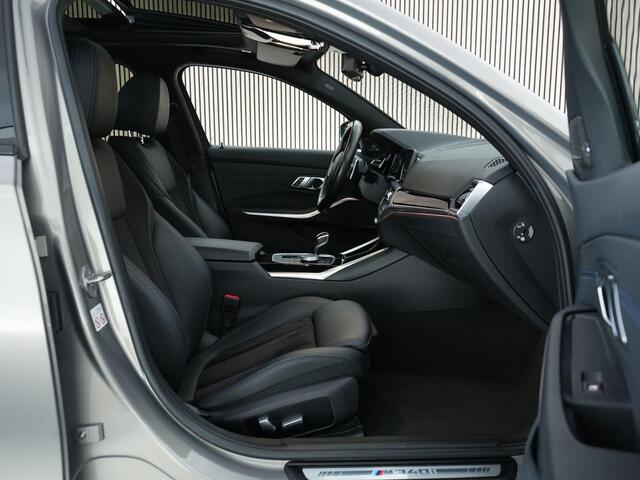 BMW 3-SERIE M340i xDrive Touring 374pk High Executive |dealer onderhouden|EU-auto|M-sport|KW schroefset|schuif/kantel dak|Harman&Kardon|Laser LED|HUD|elek. trekhaak|360 camera|stoel & stuurverwarming|elek. achterklep|