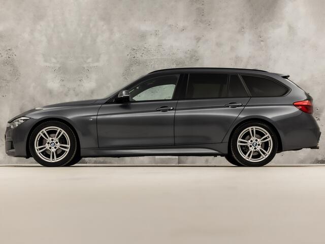 BMW 3-SERIE 320i M Sport High Executive 184Pk Automaat (GROOT NAVI, DEALER ONDERHOUDEN, CLIMATE, LEDER, STOELVERWARMING, SPORTSTOELEN, PARKEERSENSOREN, GETINT GLAS, NIEUWSTAAT)