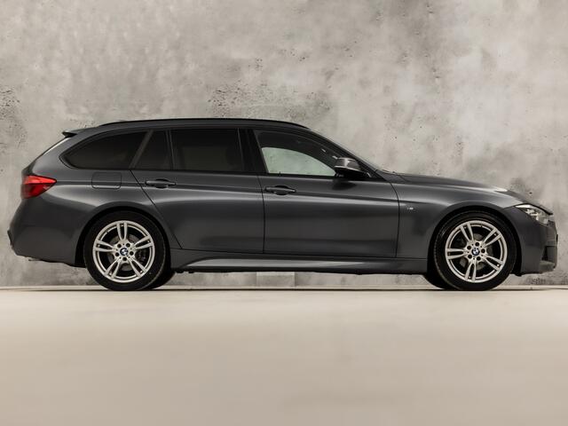 BMW 3-SERIE 320i M Sport High Executive 184Pk Automaat (GROOT NAVI, DEALER ONDERHOUDEN, CLIMATE, LEDER, STOELVERWARMING, SPORTSTOELEN, PARKEERSENSOREN, GETINT GLAS, NIEUWSTAAT)