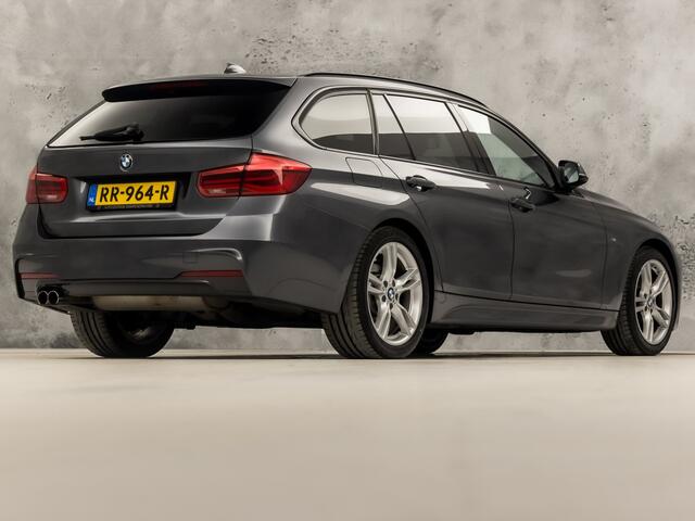 BMW 3-SERIE 320i M Sport High Executive 184Pk Automaat (GROOT NAVI, DEALER ONDERHOUDEN, CLIMATE, LEDER, STOELVERWARMING, SPORTSTOELEN, PARKEERSENSOREN, GETINT GLAS, NIEUWSTAAT)