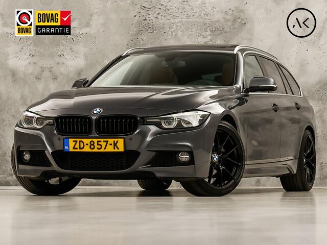 BMW 3-SERIE 318i M Sport Automaat (PANORAMADAK, M PAKKET, GROOT NAVI, COGNAC LEDER, STOELVERWARMING, SPORTSTOELEN, VIRTUAL COCKPIT, PARKEERSENSOREN, GETINT GLAS, NIEUWSTAAT)