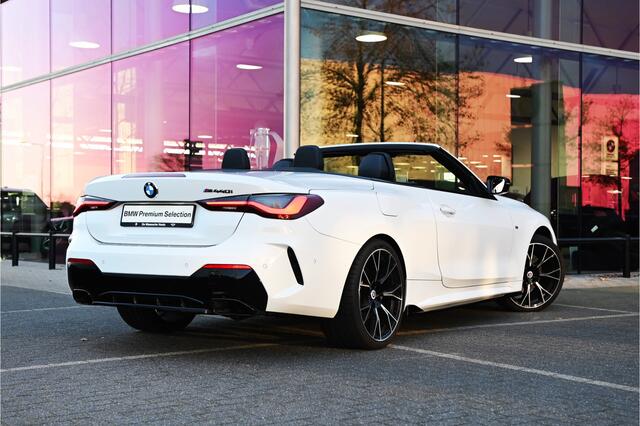 BMW 4-SERIE Cabrio M440i xDrive High Executive Automaat / M Adaptief onderstel / Verwarmd stuurwiel / Air Collar / Stoelverwarming / Driving Assistant Professional / Harman Kardon