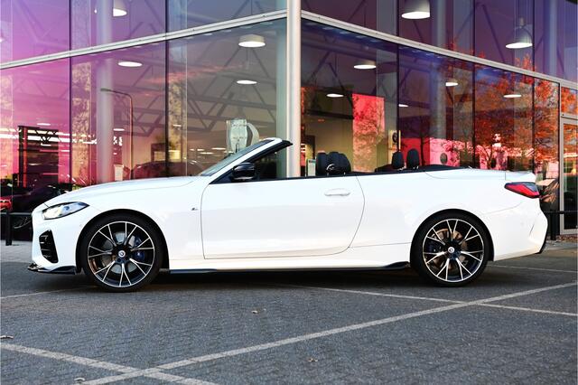 BMW 4-SERIE Cabrio M440i xDrive High Executive Automaat / M Adaptief onderstel / Verwarmd stuurwiel / Air Collar / Stoelverwarming / Driving Assistant Professional / Harman Kardon