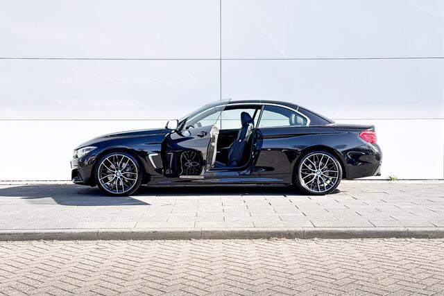 BMW 4-SERIE Cabrio 440i High Executive Stuurwielrand Verwarming / Adaptief M-Onderstel / Comfort Acces / Surround View / Stoelverwarming / Air Collar / Active Cruis Control / Adaptieve Led / Driving Assistant / Harman Kardon / Head Up