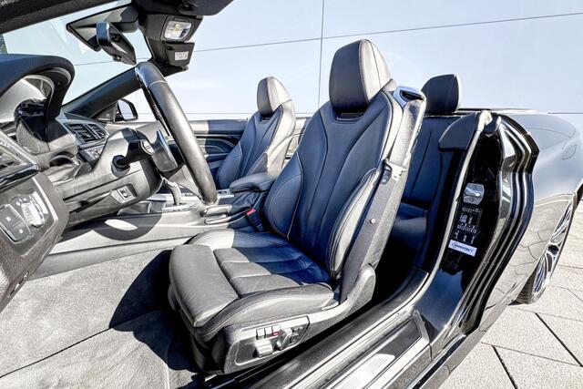 BMW 4-SERIE Cabrio 440i High Executive Stuurwielrand Verwarming / Adaptief M-Onderstel / Comfort Acces / Surround View / Stoelverwarming / Air Collar / Active Cruis Control / Adaptieve Led / Driving Assistant / Harman Kardon / Head Up