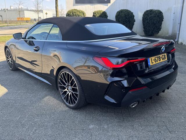 BMW 4-SERIE Cabrio 420i High Executive M-Sport, Nek-Stuur-verwarming, Adaptieve cruise control, NL-NAP, DAB Een proefrit levert het bewijs. Neem contact op en we maken een afspraak!