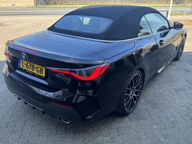 BMW 4-SERIE Cabrio 420i High Executive M-Sport, Nek-Stuur-verwarming, Adaptieve cruise control, NL-NAP, DAB Een proefrit levert het bewijs. Neem contact op en we maken een afspraak!