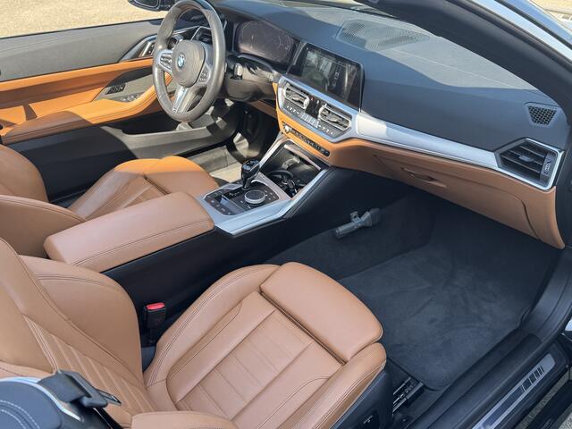 BMW 4-SERIE Cabrio 420i High Executive M-Sport, Nek-Stuur-verwarming, Adaptieve cruise control, NL-NAP, DAB Een proefrit levert het bewijs. Neem contact op en we maken een afspraak!