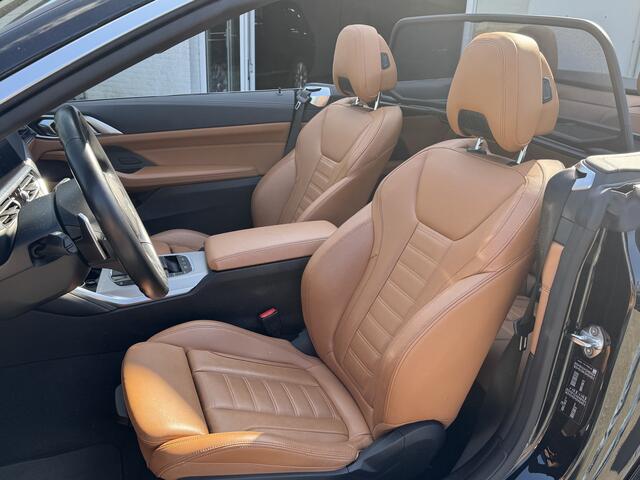 BMW 4-SERIE Cabrio 420i High Executive M-Sport, Nek-Stuur-verwarming, Adaptieve cruise control, NL-NAP, DAB Een proefrit levert het bewijs. Neem contact op en we maken een afspraak!
