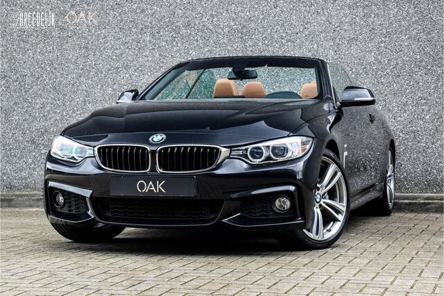 BMW 4-SERIE Cabrio 430i Aut. | M-Sport | NaviProf | Leder | H&K | Memory | 19"LM | NL Auto | Saphire Zwart