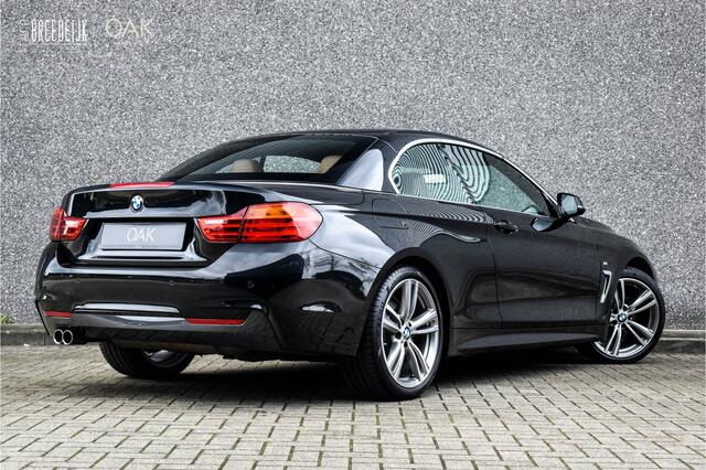 BMW 4-SERIE Cabrio 430i Aut. | M-Sport | NaviProf | Leder | H&K | Memory | 19"LM | NL Auto | Saphire Zwart