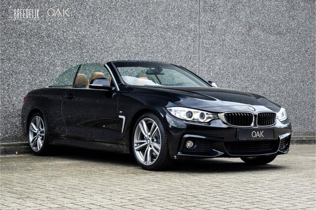 BMW 4-SERIE Cabrio 430i Aut. | M-Sport | NaviProf | Leder | H&K | Memory | 19"LM | NL Auto | Saphire Zwart
