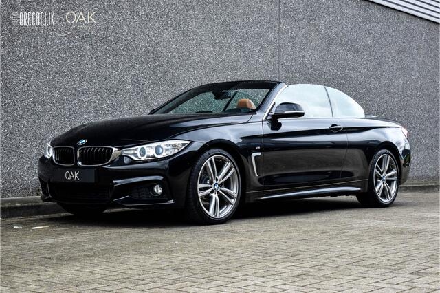 BMW 4-SERIE Cabrio 430i Aut. | M-Sport | NaviProf | Leder | H&K | Memory | 19"LM | NL Auto | Saphire Zwart