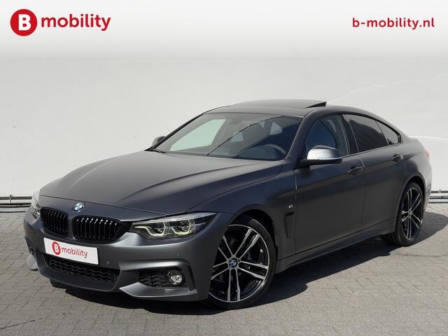 BMW 4-SERIE Gran Coupé 420i High Executive M-Sport INDIVIDUAL FROZEN DARK GREY | Head-up Display | Schuif/Kanteldak | Harman-Kardon | Achteruitrijcamera