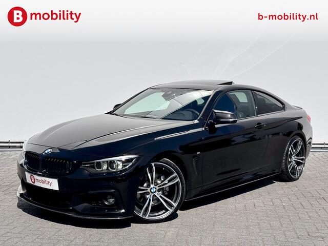 BMW 4-SERIE Coupé 430i High Executive 252PK M-Sport *Citrinschwarz Individual | Apple CarPlay | Schuif/Kanteldak | Harman Kardon Sound | Elektrisch verst. stoelen | Nappa leder | Stoelverwarming