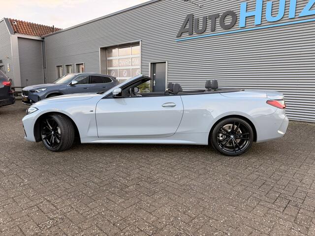 BMW 4-SERIE Cabrio 430i High Executive M Sport 19 Inch Leer Elek Stoelverstelling Nekverwarming Stuurwielverwarming ACC Brooklyn Grau Metallic