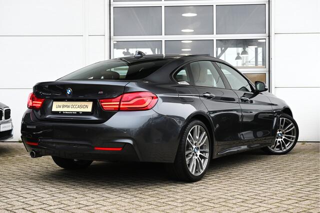 BMW 4-SERIE Gran Coupé 418i High Executive M Sport Automaat / Sportstoelen / Achteruitrijcamera / Adaptief M onderstel / LED / Stoelverwarming / Navigatiesysteem Professional