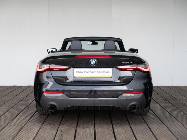 BMW 4-SERIE Cabrio 430i | High Executive | M Sport | Harman Kardon | Stuurwielrand verwarmd | Achteruitrijcamera | Stoelverwarming