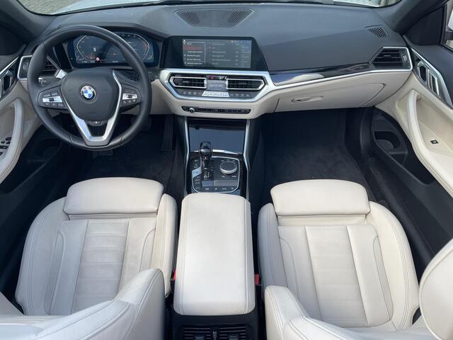 BMW 4-SERIE Cabrio 420i High Executive 17"/Leder + memory/Stuur + stoelverwarming/Nekverwarming/Keyless/Camera/Apple Carplay & Android Auto
