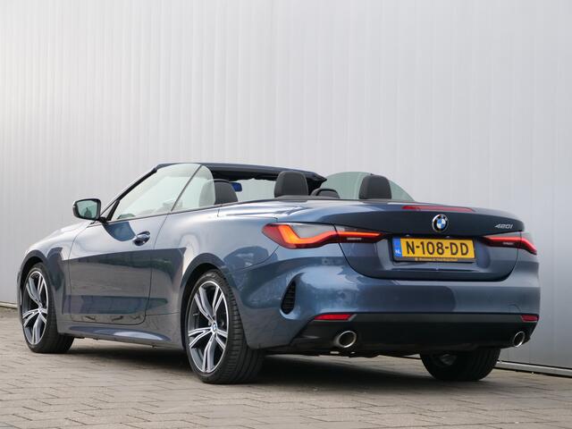 BMW 4-SERIE Cabrio 420i High Executive 184 Pk Automaat Navi / DAB / Apple Carplay / Leer / HUD / Windscherm / Nekverwarming