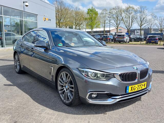 BMW 4-SERIE Gran Coupé 420i 184pk Automaat High Executive | Navi | Clima | Cruise | Led Koplampen | Leder+Sportstoel | Stoelverwarming V+A | Dodehoek+Rijstrooksensor | Pdc V+A+Assist+Camera | 18''lm | Trekhaak