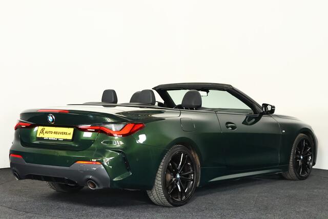 BMW 4-SERIE Cabrio 420i M-Sport (Sanremo Groen) / Leder / Laser-LED / Cam / CarPlay
